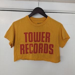 Tower Records crop top